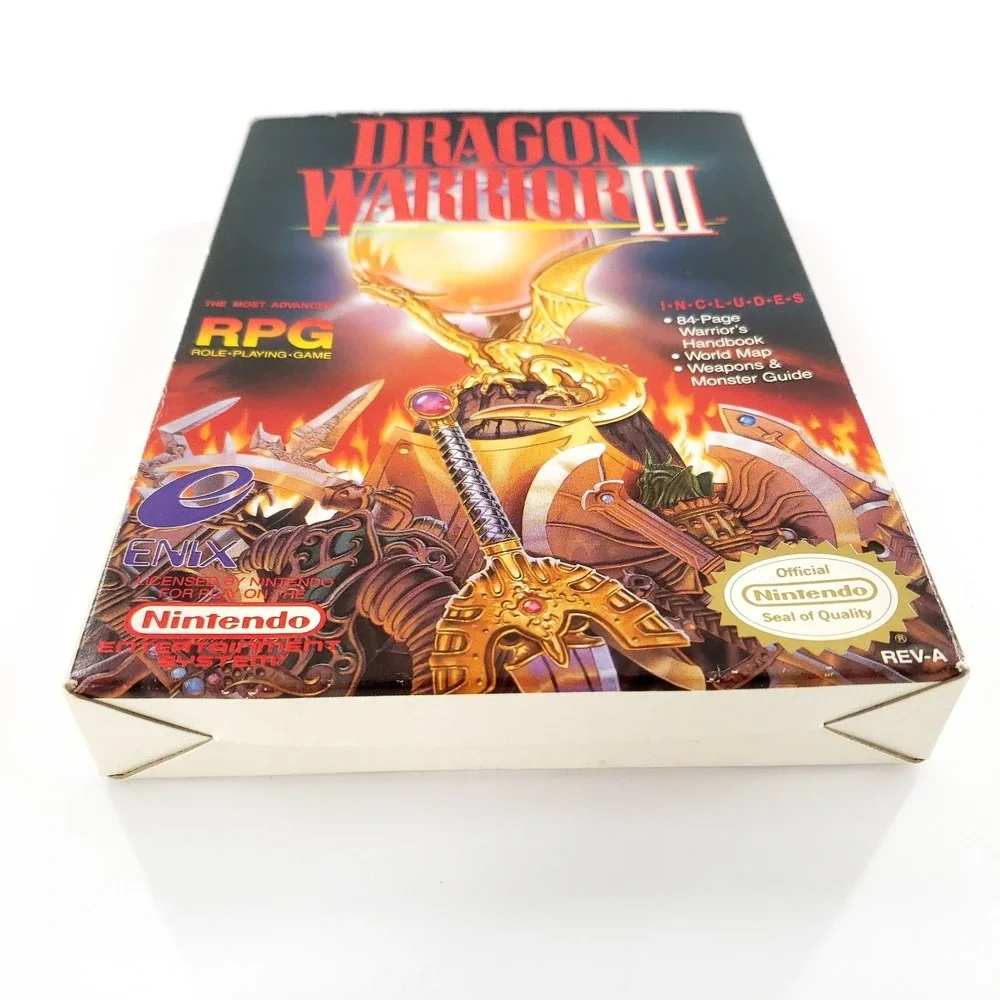Dragon Warrior III Nintendo NES Authentic w/ Box Pristine Label No Manual Tested